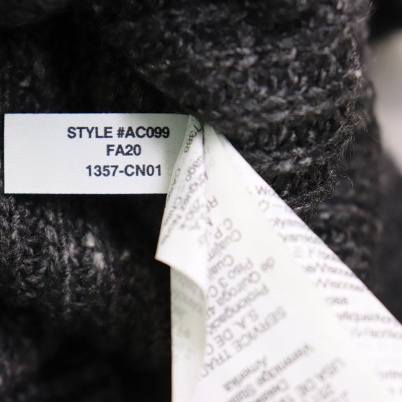 Madewell Curved Hem Sweater Dress Donegal Thunder Heather Gray Size Medium - Picture 4 of 9